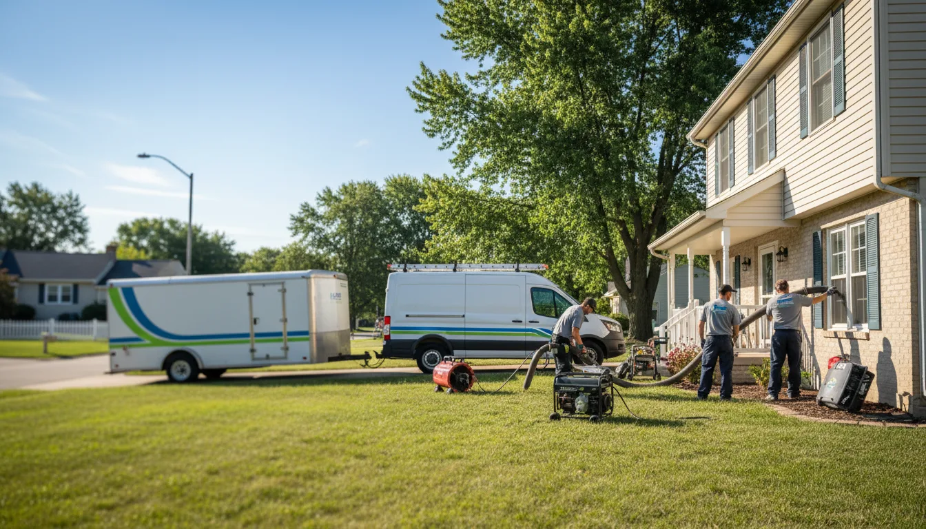 Flooded Basement Restoration And Cleanup With Repair in Whiting, IN near me